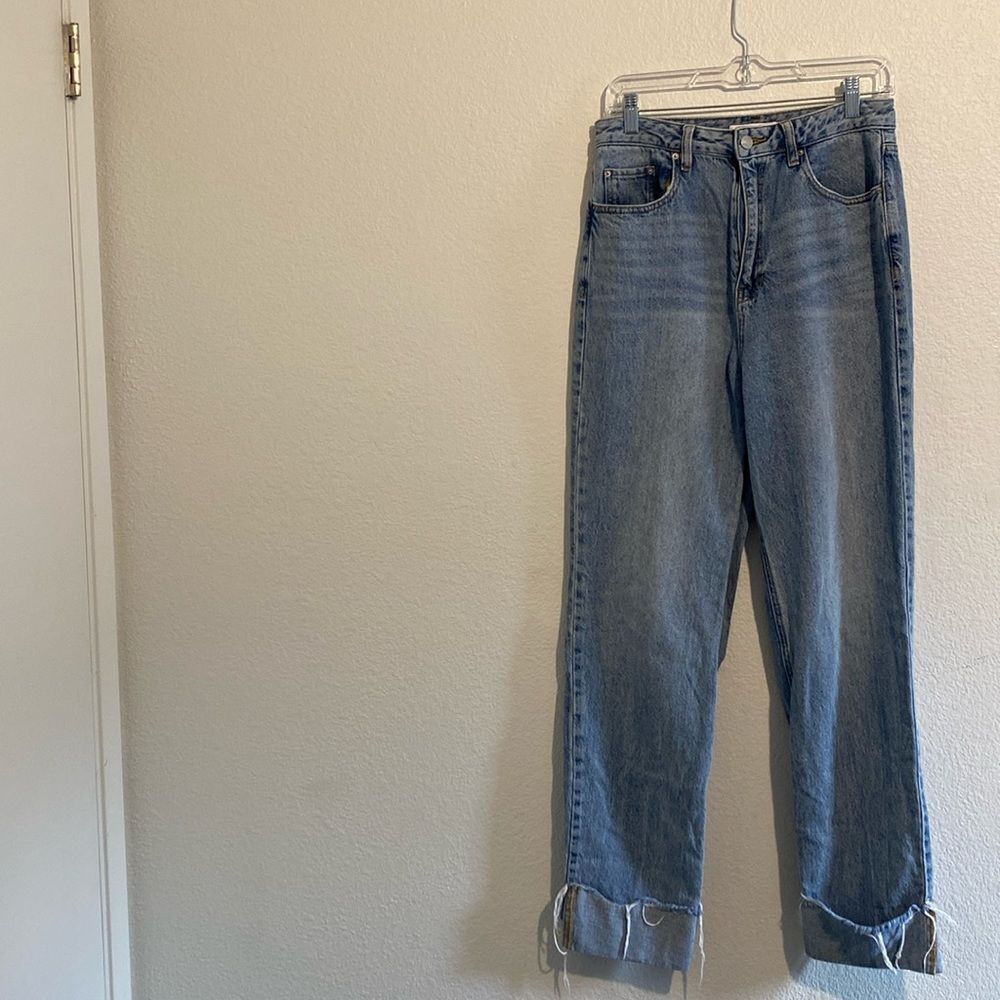 Pacsun 90's Boyfriend Denim Distressed Blue Jeans Size 29